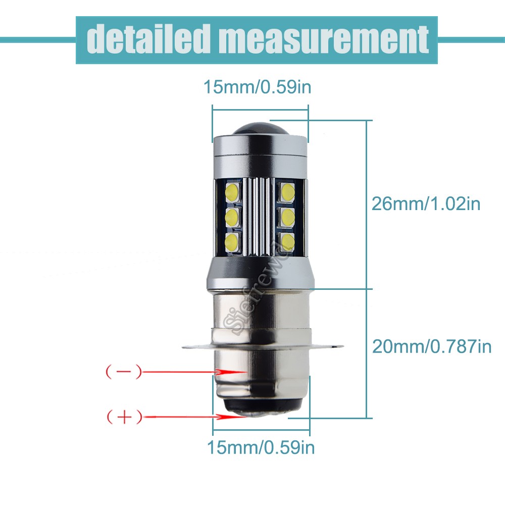 2 قطعة H6M P15D-25-1 PX15D T19 Led مصباح أضاءه أمامي شعاع مزدوج دراجة نارية كشافات سكوتر سرعة الدراجة النارية 6 فولت 12 فولت 1000Lm 6000K