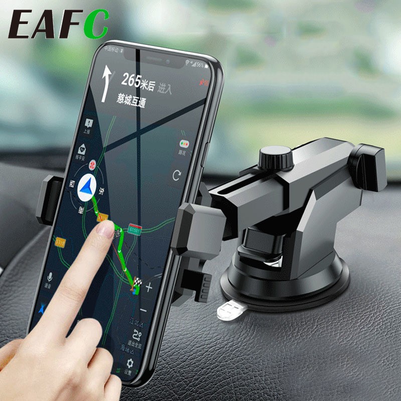 EAFC Gravity Car Phone Holder Support Sucker Strong Suction Cup for Mobile Phone Retractable Car Mount Foldable Auto Phone Holder