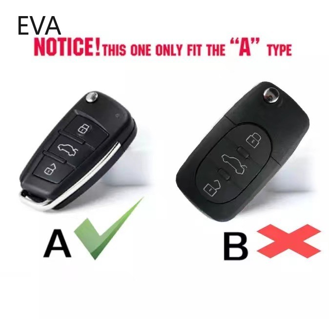 Car Key Case Cover Protector Flip Car Key Case Cover Fob Shell Silicone Skin Holder For Audi A3 Q2L Q3 S3 RS3 A4 A6 A6L A8 Q7