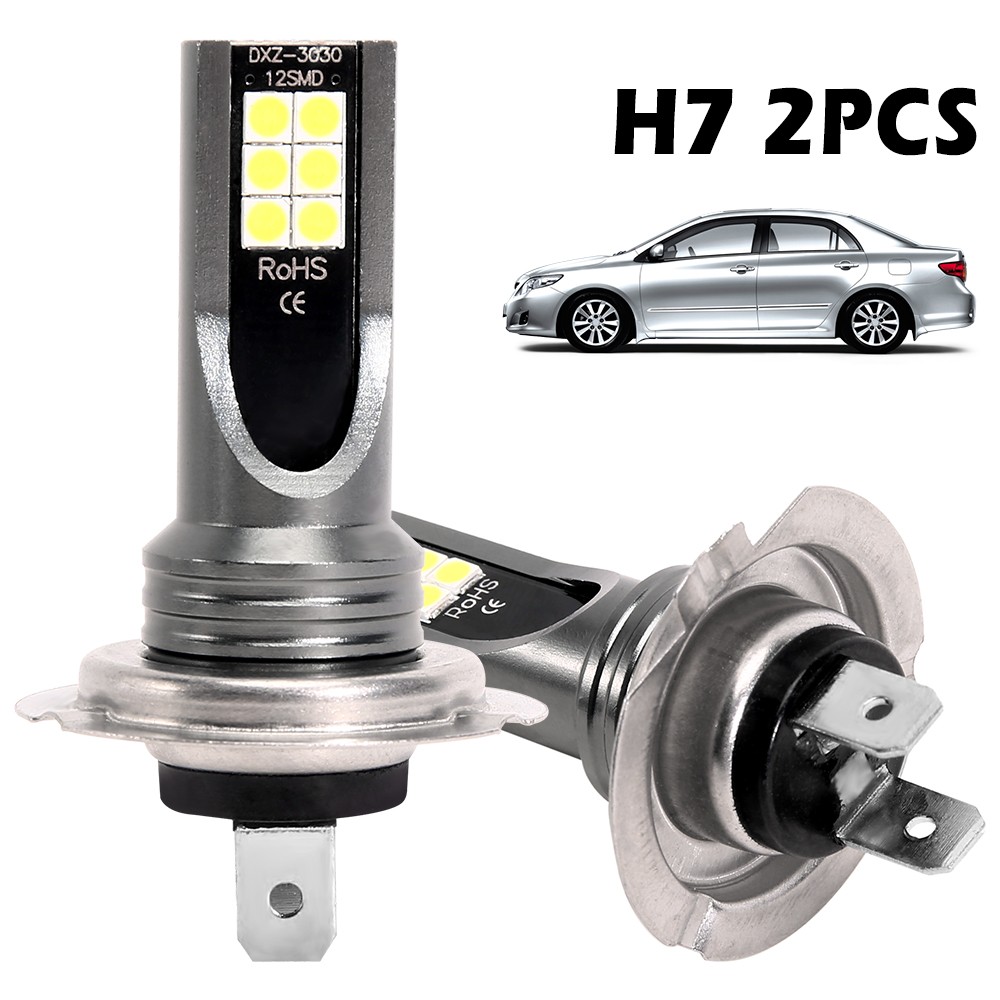 2pcs H7 LED Headlight Bulb H7 Led Fog Lamp High Power LED Car Headlight Bulbs Car Headlight Bulbs Auto Accessories