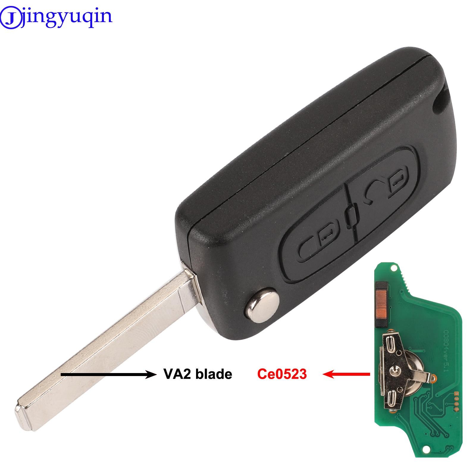 jingyuqin 434Mhz ASK For Peugeot 107 207 307 308 407 607 For Citroen C2 C3 C4 C5 C6 C8 Xsara Picasso CE0523 Ce0536 VA2/HCA