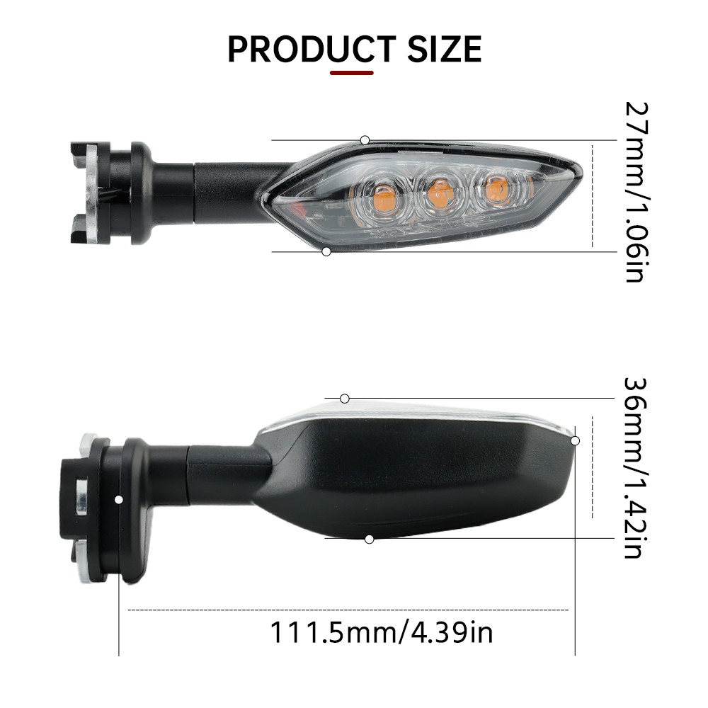 LED بدوره مصباح إشارة لياماها YZF R15 R25 R3 R125 MT-25 MT-03 MT15 MT-15 M-سلاز 150 دراجة نارية الملحقات مؤشر مصباح