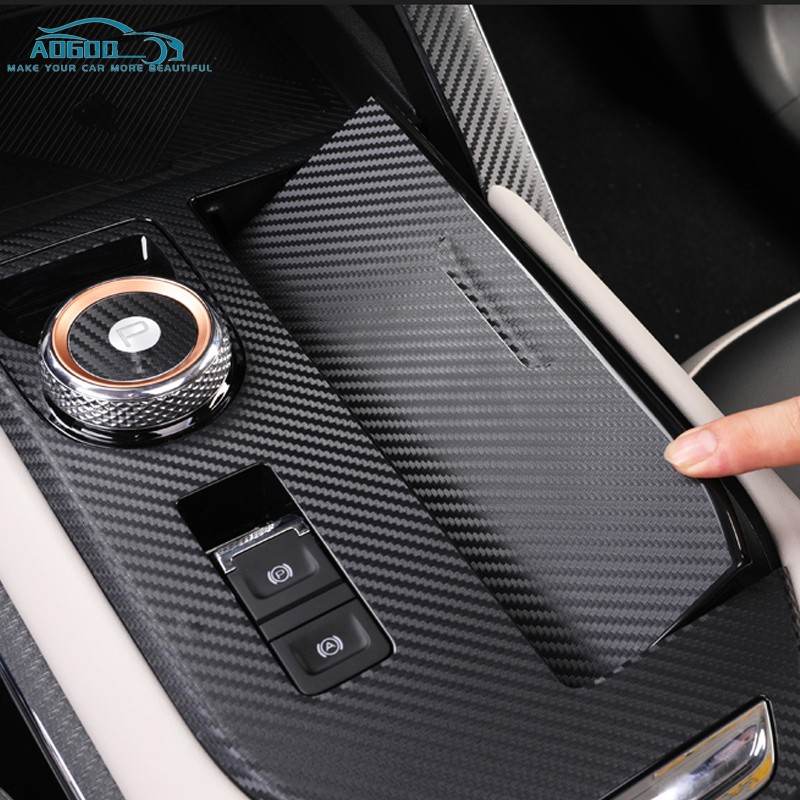 For Haval H6 2021 Car Console Gearbox Dashboard Sticker Strips Carbon Fiber Tape Saloon Garnish Interior Decoration Accessories