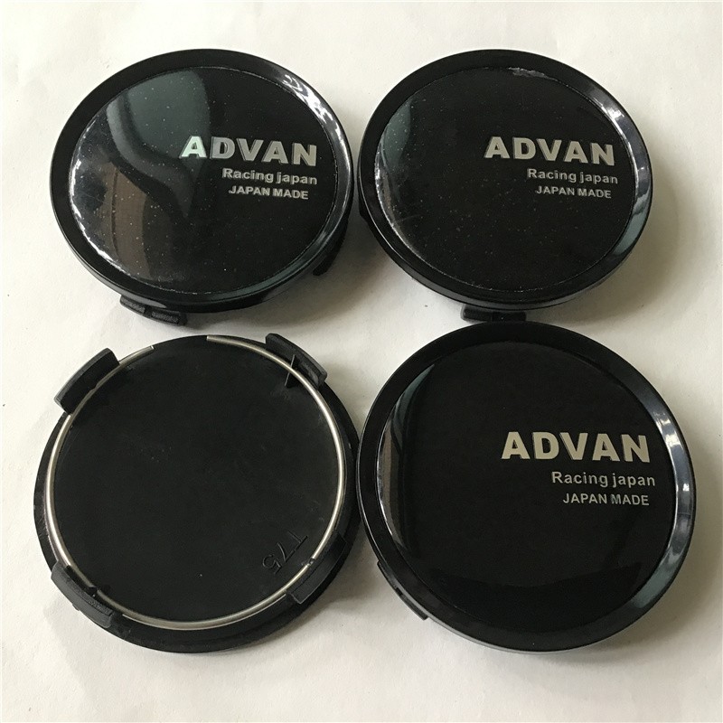 4pcs 74mm ADVAN Racing Car Wheel Center Hub Emblem Badge Cover Covers Car Styling Accessories