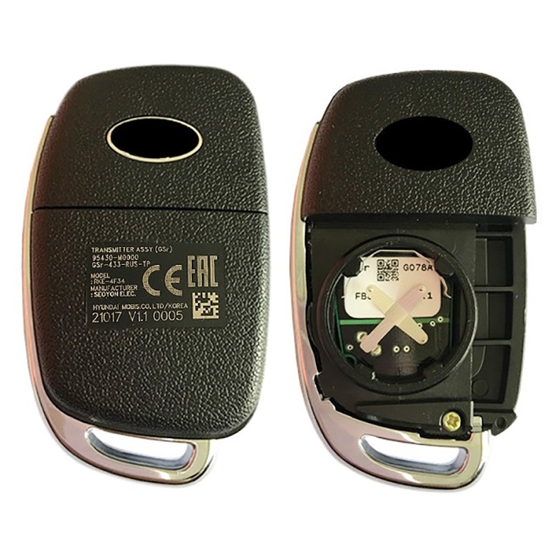 CN020116 Original 3 Button Flip Remote Key for 2016-2019 Hyundai Creta Model with 433MZ Frequency 4D60 Chip FCCID 95430-M0000