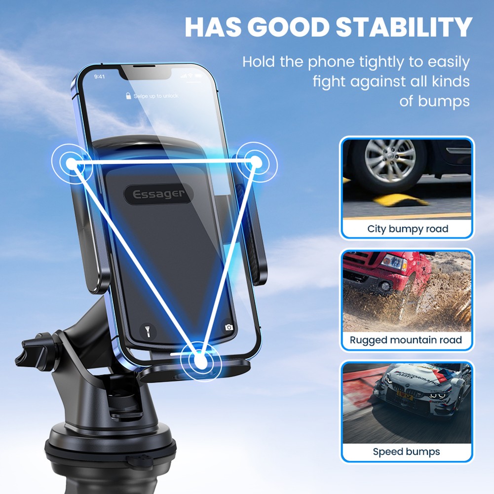 Universal Smart Car Phone Holder Suction Cup Stand Phone Holder 360 Degree Rotating GPS Stand for Samsung iPhone Xiaomi