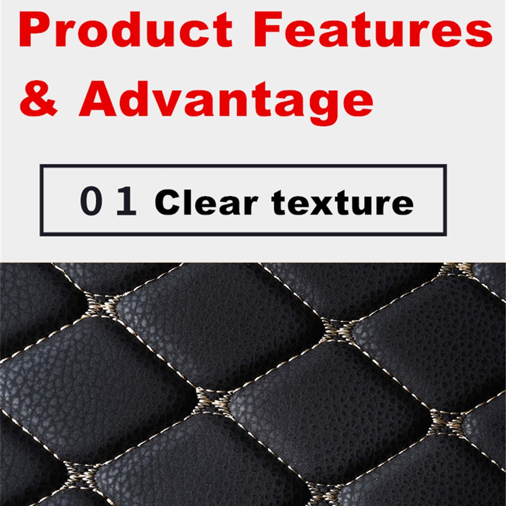 SJ 6 Colors Waterproof Car Trunk Mat Boot Tray Liner Rear Cargo Pad Fit For Citroen C-Elysee C5 C4 Picasso (2008-2018 Year)