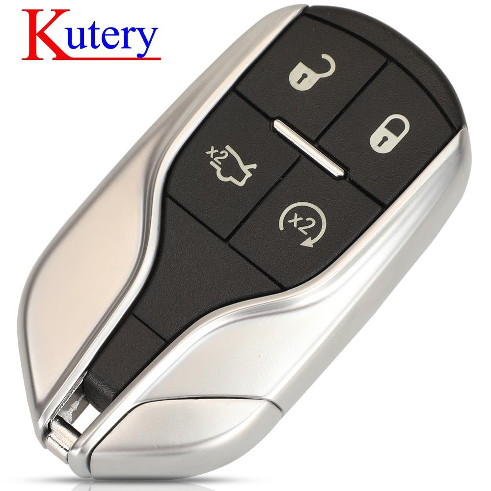 Kootri 4 Buttons Smart Card Remote Key for Maserati Prime Ghibli Sham 434MHZ With ID46 Chip