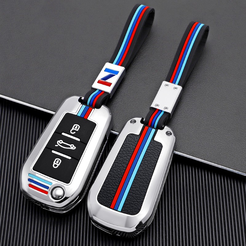 Car Key Shell Metal Case For Peugeot 207 3008 208 308 2008 307 508 5008 407 301 206 Citroen Allroad Zinc Alloy Car Key Bags Covers