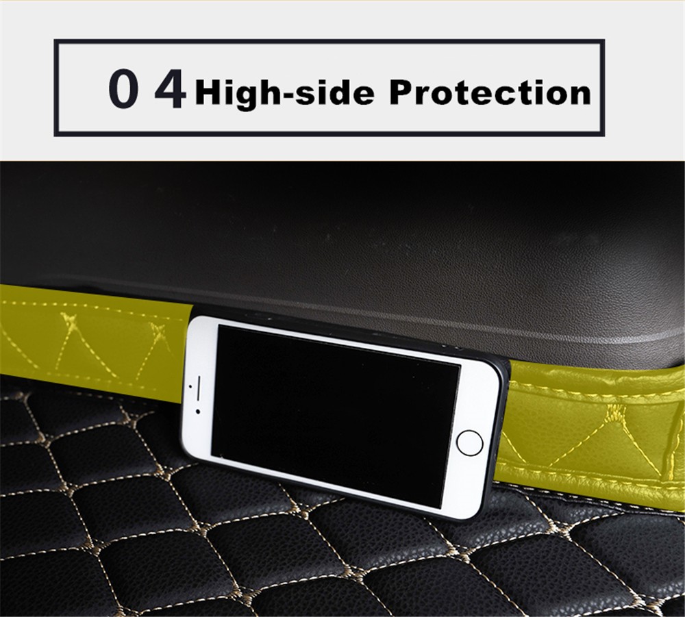 SJ 6 Colors Waterproof Car Trunk Mat Cargo Liner Boot Pad Fit for Volkswagen VW Tiguan (2009-10-11-12-13-142017-20118-2019 year)