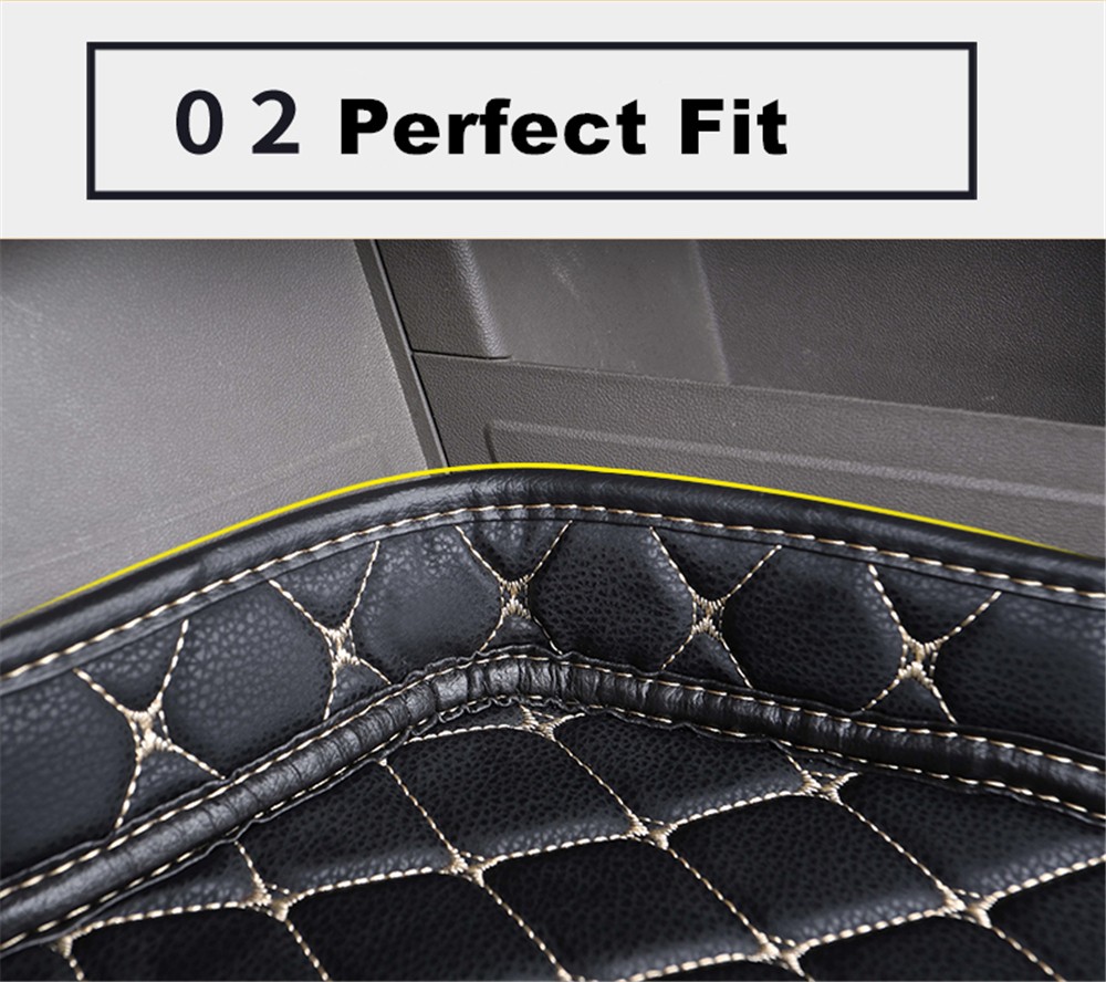 SJ 6 Colors Waterproof Car Trunk Mat Boot Tray Liner Rear Cargo Pad For Chevrolet Cruze Captiva Equinox Malibu Trax (2009-2021)