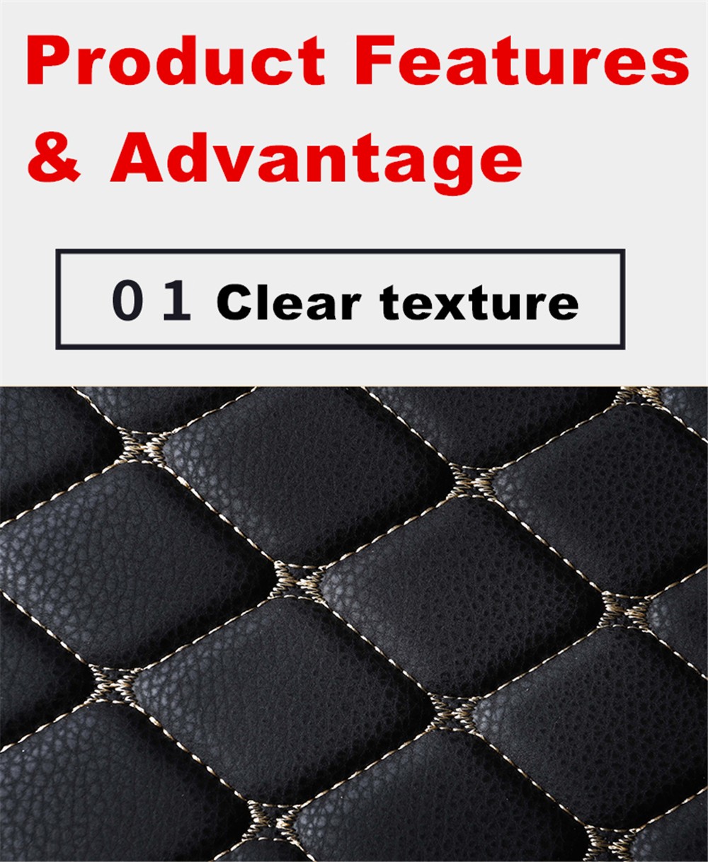 Sengayer Car Trunk Mat All Weather Auto Tail Boot Luggage Pad Carpet High Side Cargo Liner For Chevrolet Captiva 5 Seats 12-2017