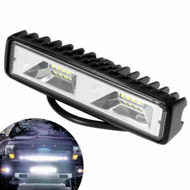 48 واط DRL LED بقعة الفيضانات ضوء العمل Worklight 9-32 فولت 12 فولت إضاءة تشغيل مزودة بإضاءة ليد ل سيارة للطرق الوعرة SUV سيارات شاحنة قذيفة سوداء