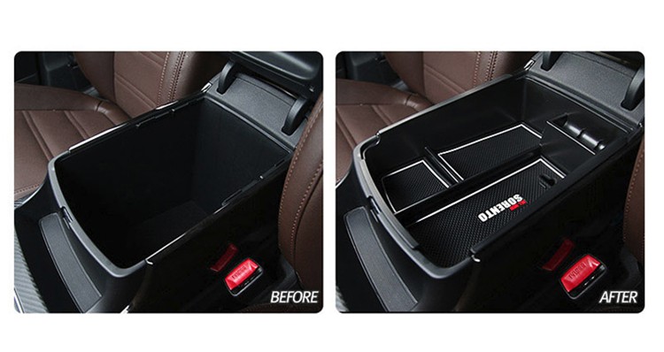 Armrest Container Storage Box Container Tray For Kia Sorento 2015 2016 2017 Intimate Car Organizer Styling Accessories