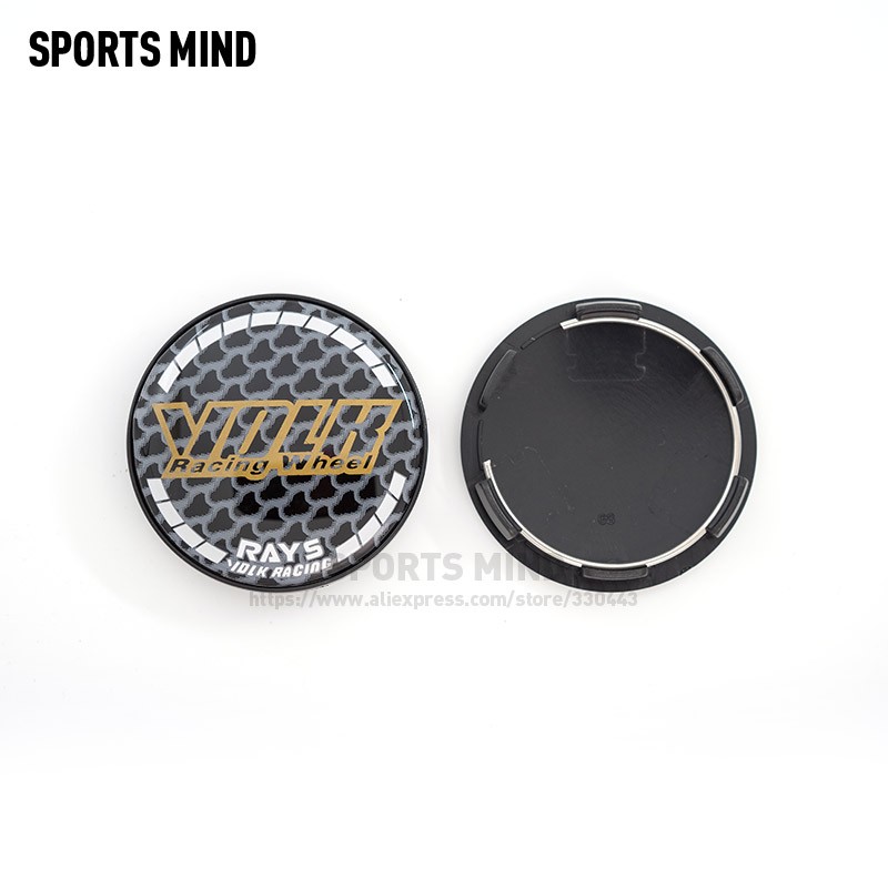 20pcs/lot 68mm VOLK Racing Wheel Car Wheel Center Hub Caps Car Refit Emblem Logo Dust-proof Cover