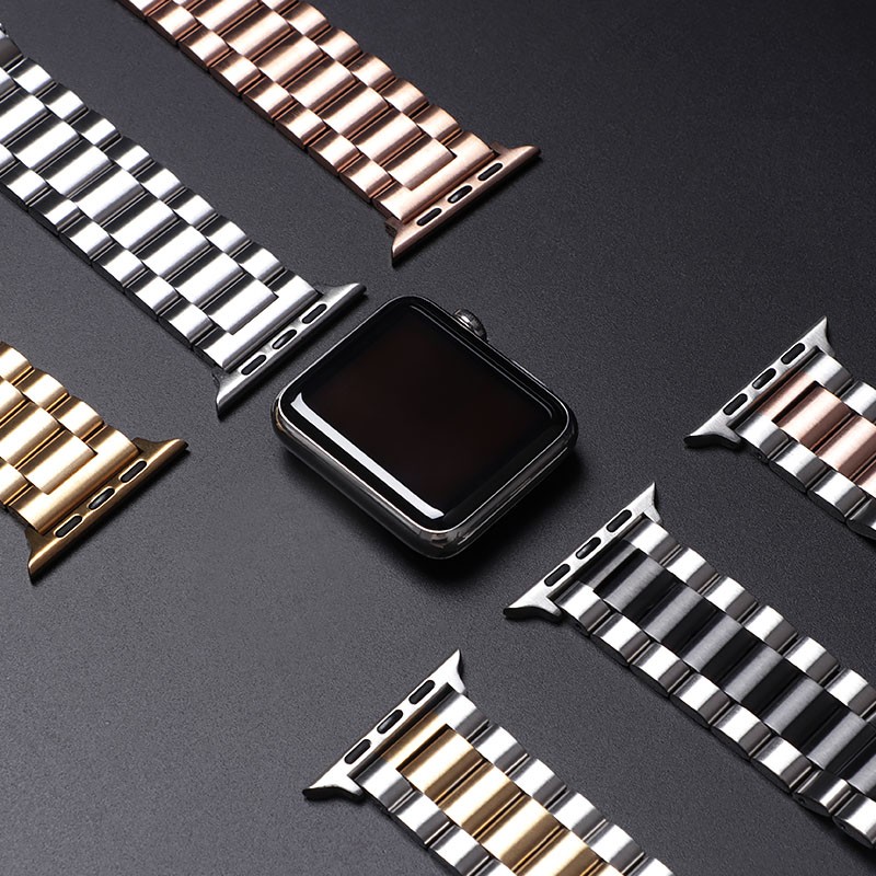 Metal Strap for Apple Watch Band 44mm 42mm 40mm 38mm 41 45mm Stainless Steel Bracelet for iWatch 7 6 SE 5 4 3 Series Accessories