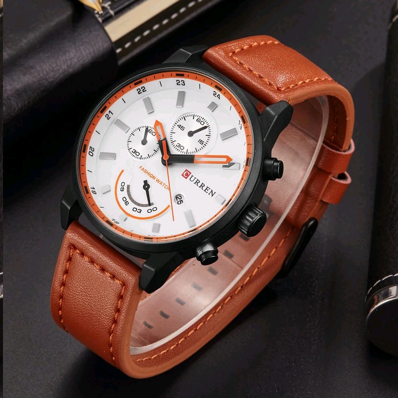 CURREN 8217 Fashion Quartz Men's Watches Luxury Leather Strap Waterproof Casual Men's Watch Sport Men's Watch