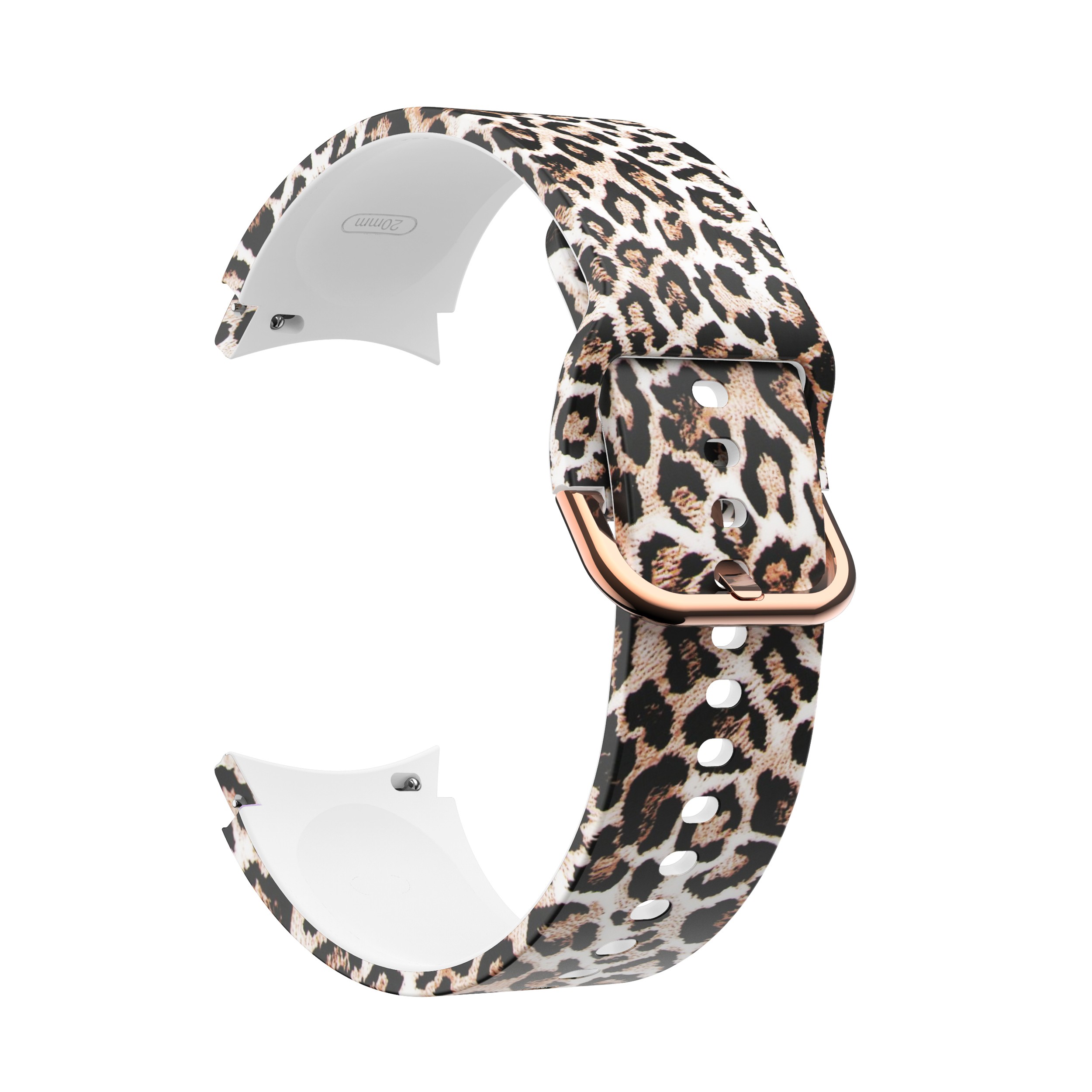 Leopard Print Bands Compatible for Samsung Galaxy Watch 4 Classic 46mm/42mm Watch 4 44mm 40mm Women Men Leopard Style Band