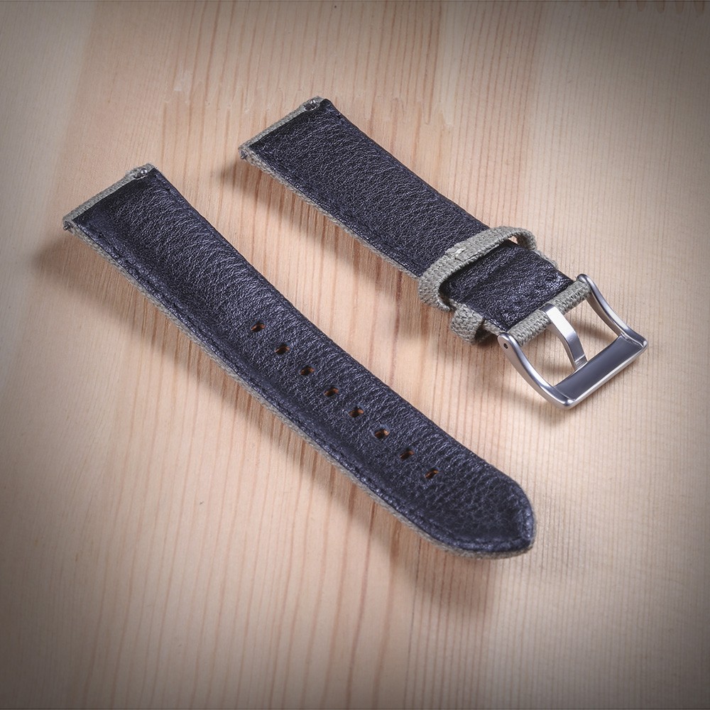 Hemsut - Canvas watch straps, nylon watch straps, green quality, quick release, steel buckle 18mm 20mm 22mm 24mm