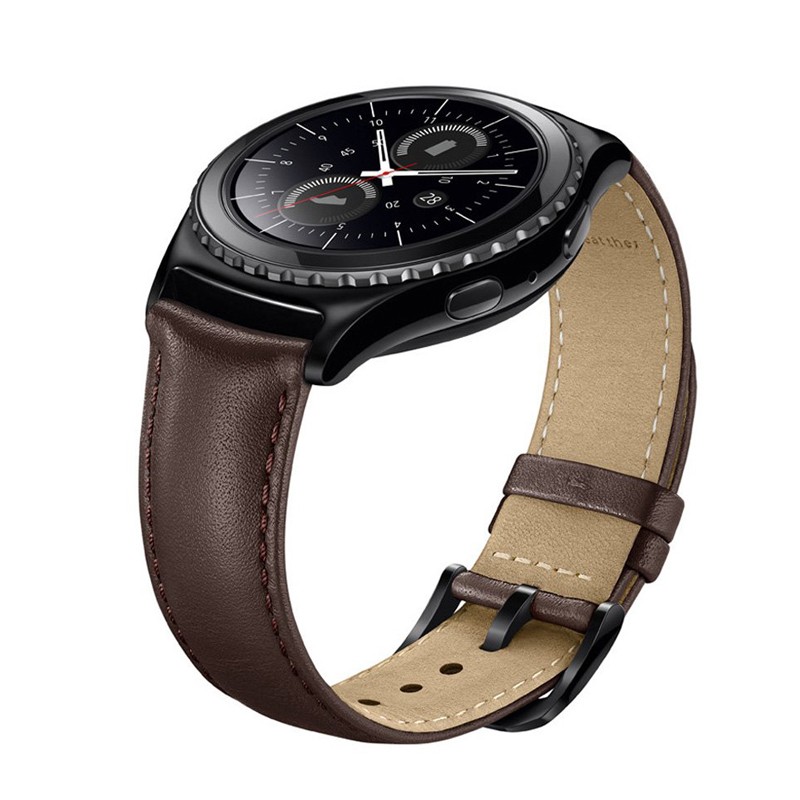 22mm/20mm leather strap for Samsung Gear S2 Classic S3 Frontier Galaxy 46mm/42mm band Huawei watch gt 2 amazfit bip bracelet