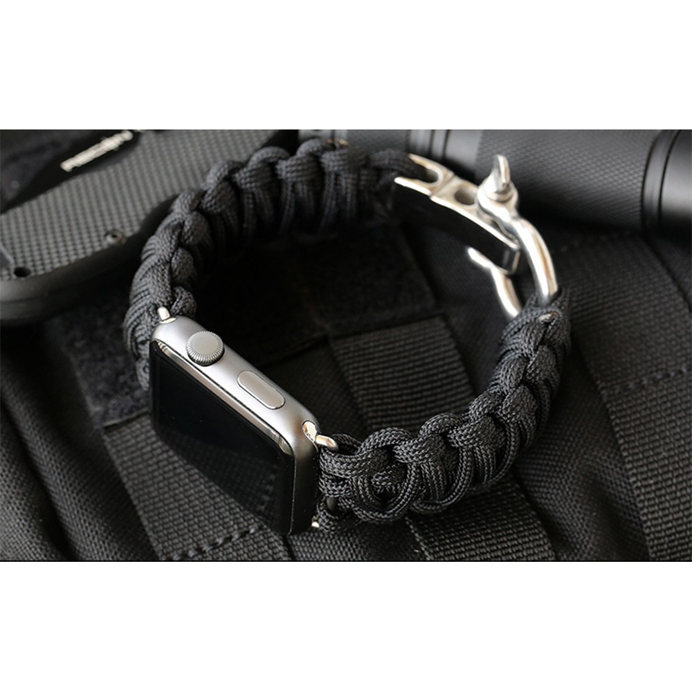 strap for apple watch 44mm 40mm iwatch smart watch strap 42mm 38mm survival rope metal bolt bracelet clasp apple watch series 6 se 5 4 3 2 1