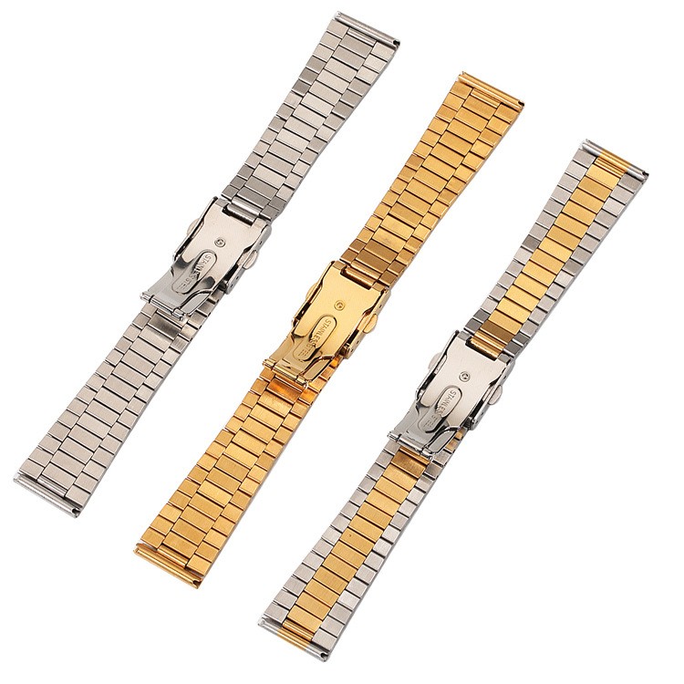 12mm 14mm 16mm 18mm 20mm Stainless Steel Watch Bands Metalwork Replacement Watch Band For Men Women Watch With Tool