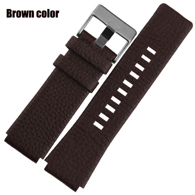 Leather Watchband for Diesel DZ1089 DZ1123 DZ1132 Replacement Watch Strap Convex Mouth Strap 28mm 30mm