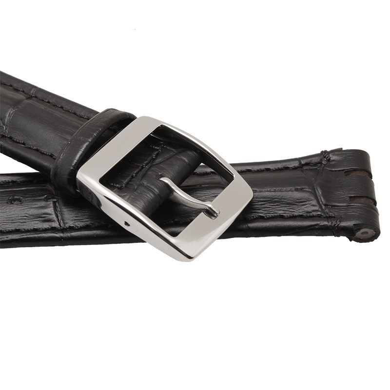 Strap for Swatch 17mm and 19mm, Genuine Leather, Black, Brown, White, Water Resistant, High Quality