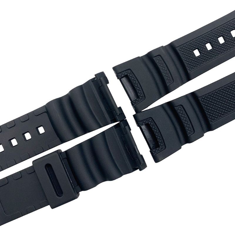 Replacement Watch Strap Silicone Stainless Steel Buckle Sport Breathable Wristband for C asio SGW-100 Series Samrt Watch