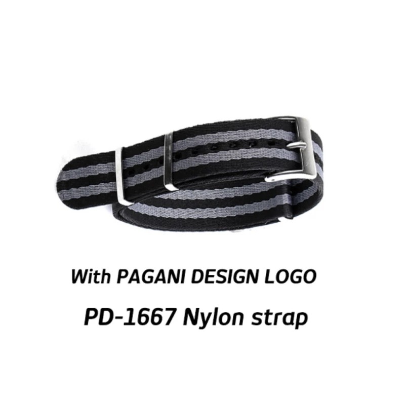 Pagani original design watch band collection wear comfortable stainless steel fashion casual nylon strap safety folding buckle