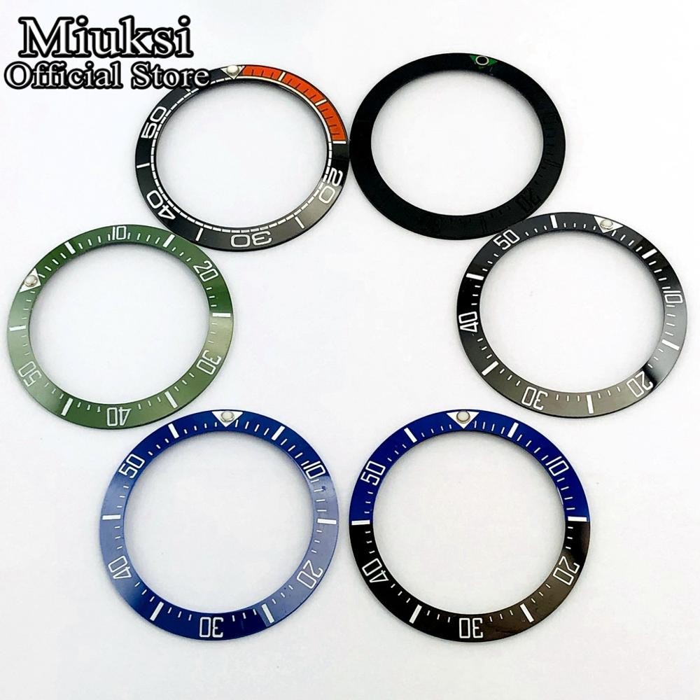 Miuksi 40mm high quality ceramic bezel watch parts fit 43mm watch case for watch sea