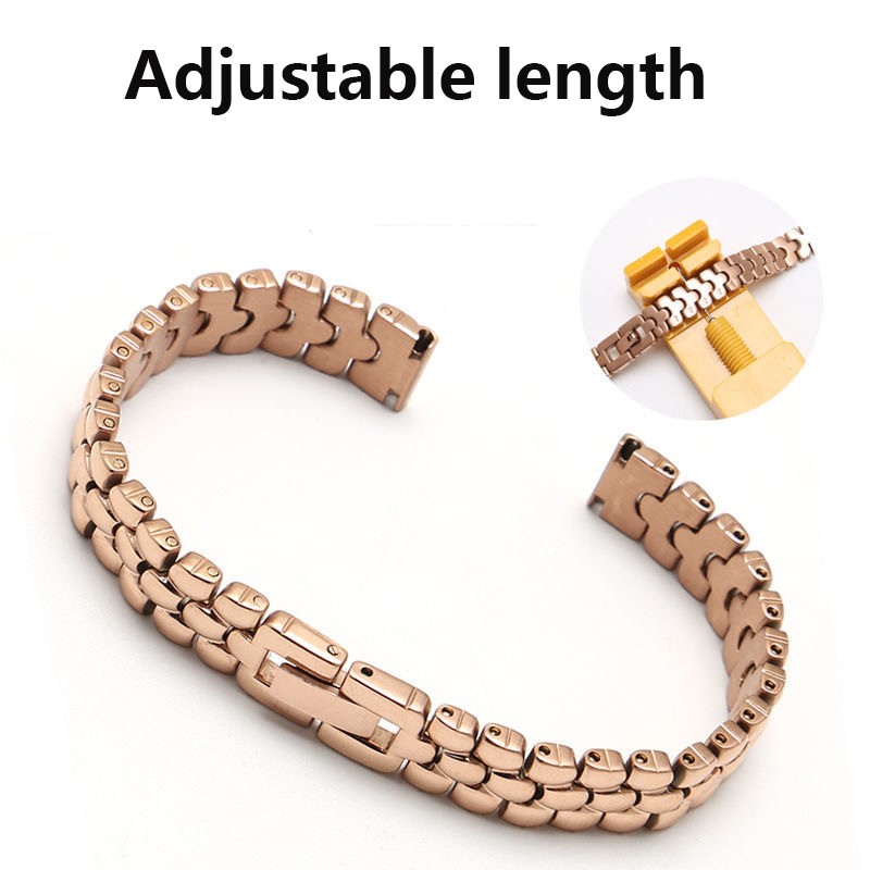 Stainless Steel Watchband 6mm 8mm 10mm Silver Golden Bracelet Replacement Strap for Dial Size Lady Fashion Watch Bracelet