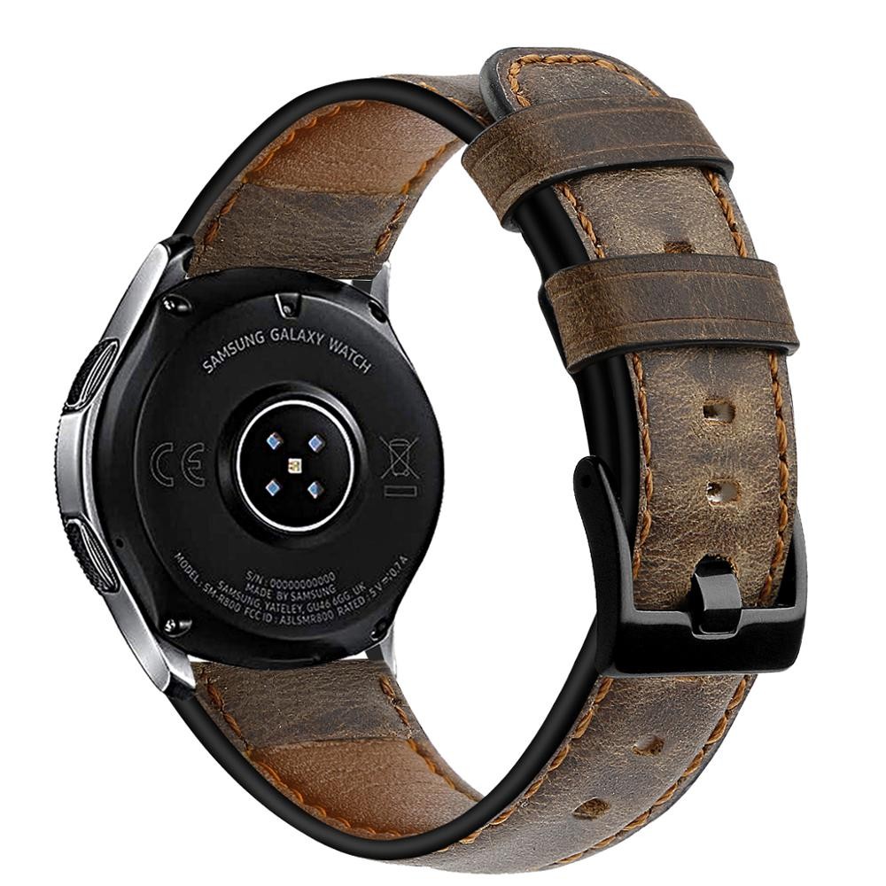 Genuine leather strap for Samsung Galaxy Watch 3 46mm bracelet Gear S3 Frontier bracelet Huawei watch 2 gte band 22mm watch band