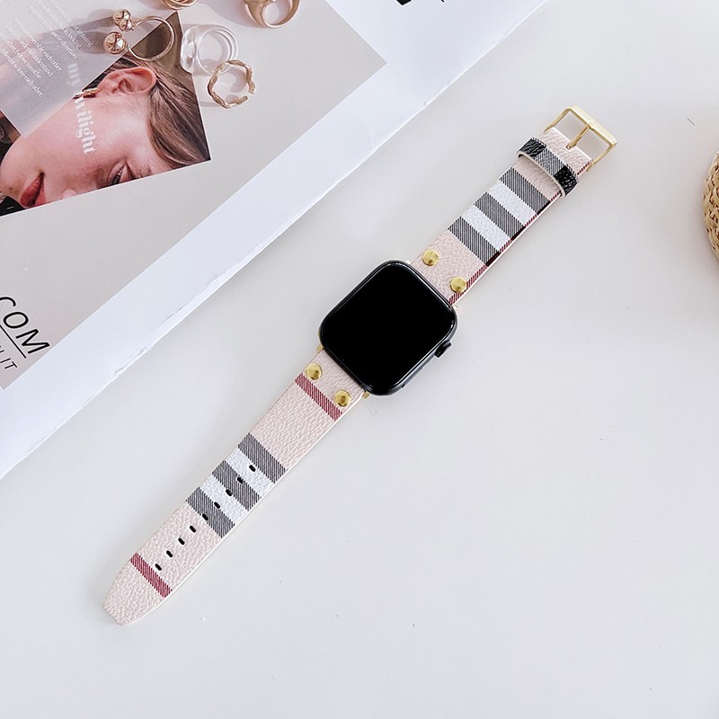 Luxury Leather Women Watch Strap for Apple Watch 7 6 SE 5 4 3 Band 41mm 45 44 40mm 42mm 38mm for iWatch 7 Bracelet Girl Loopband