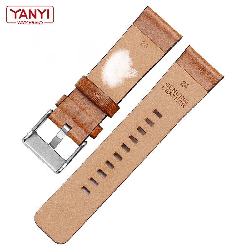 Genuine leather bracelet for diesel DZ7406 DZ7408 DZ4476 DZ4343 watch strap brown watchband 22mm 24 26mm retro wrist band