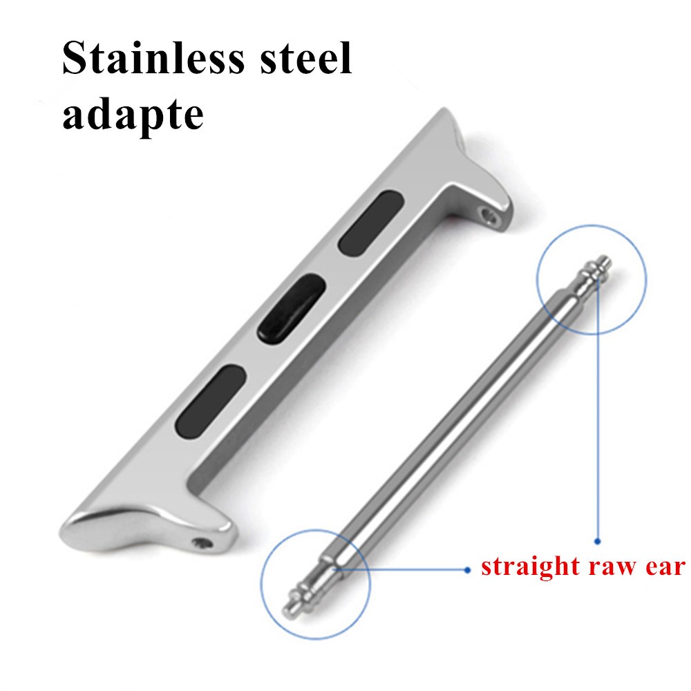 10 قطعة/الوحدة الفولاذ المقاوم للصدأ محول 1:1 ل أبل ووتش الفرقة محول استبدال 38 مللي متر 40 مللي متر 42 مللي متر 44 مللي متر حزام موصل اكسسوارات