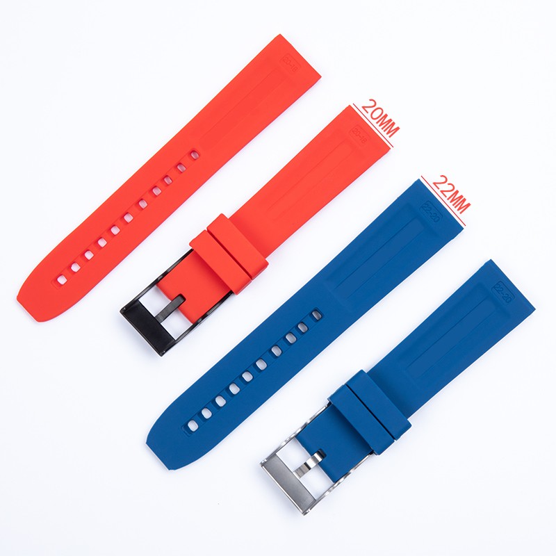 Silicone Watches Rubber Soft Band 20mm 22mm 24mm Watchband for Breitling Strap navitimer Avenger Superocean Logo Strap