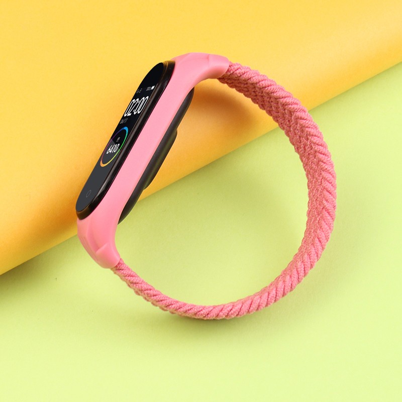 حزام من القطن المرن لـ Xiaomi Mi Band 6 5 4 ، حزام من القطن المرن لـ Mi band 3 و Xiaomi Amazfit band 5 و Mi Band 6 Sport