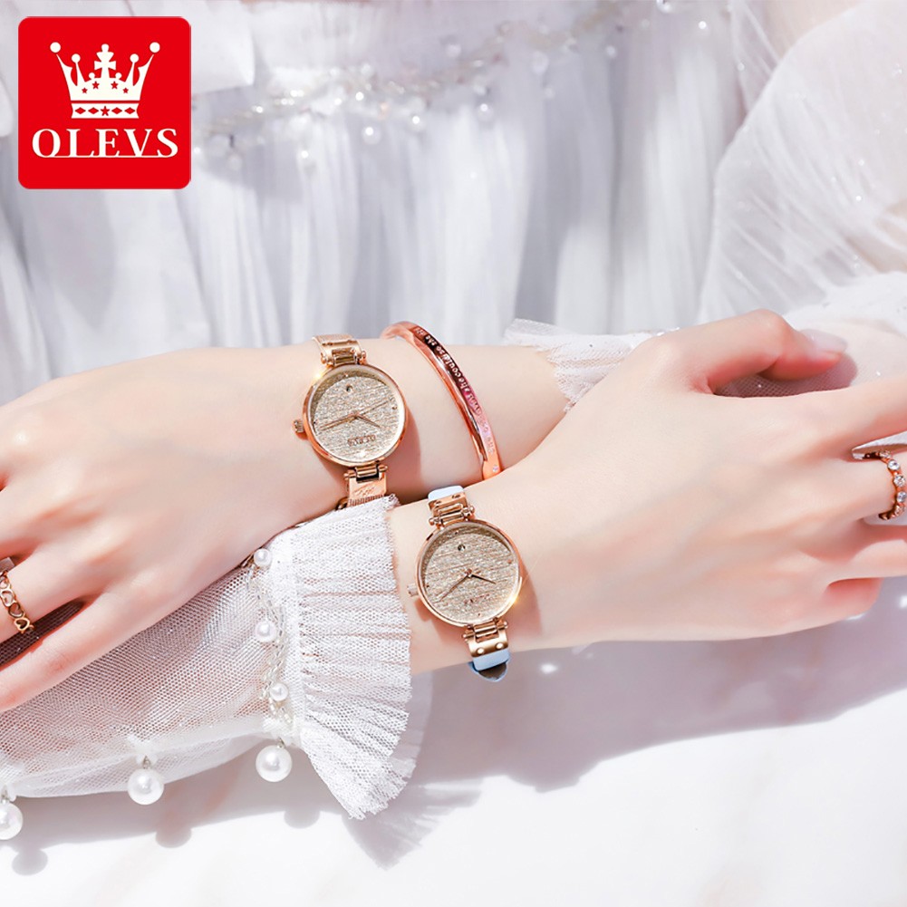 Women Watch 1 Bracelet Set Japan Quartz Movement Waterproof Ladies Wristwatch Stainless Steel Band Classic Watches for Women Wom