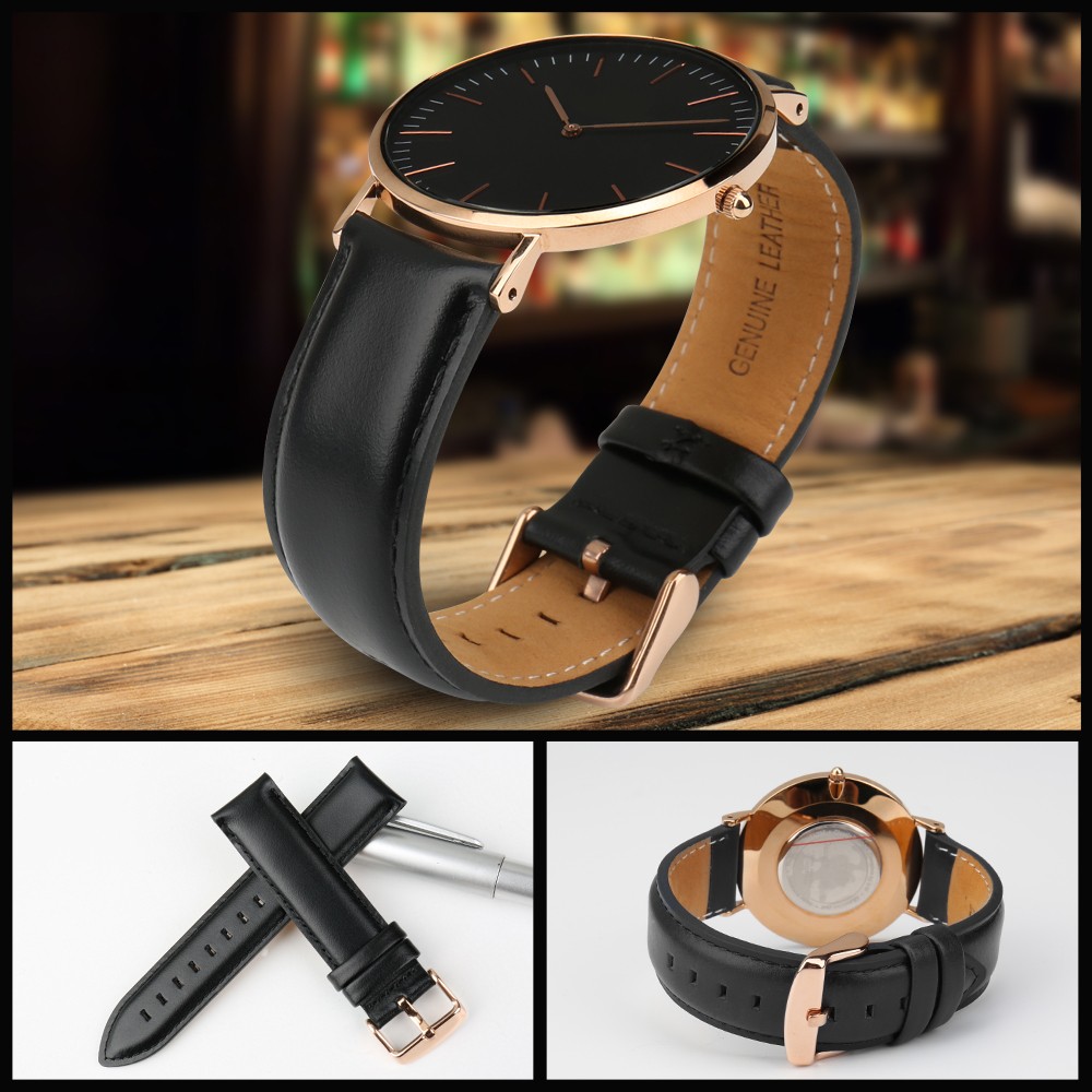 MAIKES Quality Genuine Leather Watch Band 13mm 14mm 16mm 17mm 18mm 19mm 20mm Watchbands for DW Daniel Wellington Watch Strap