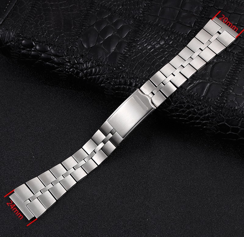 Stainless Steel Watch Band 19mm 20mm Strap Wristband Watch Strap Depolyment Watch Buckle Replacement Wrist Strap For Seiko