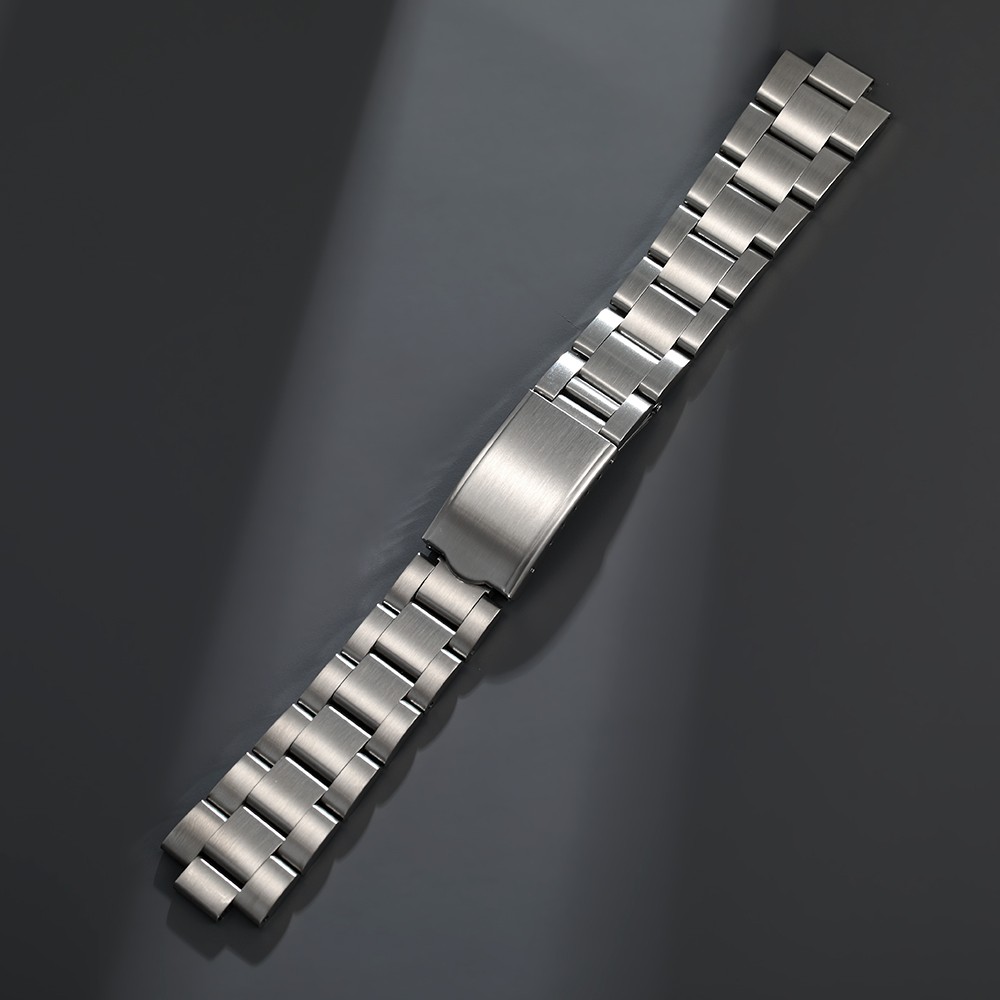 18mm 19mm Oyster Solid Stainless Steel Bracelet Watch Strap Fit For Seiko 5 Watch