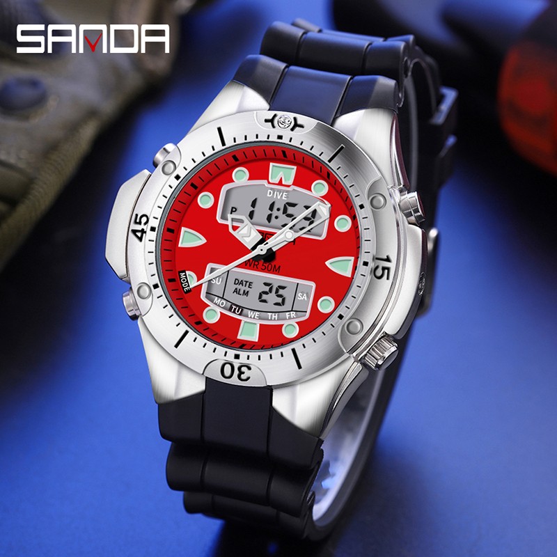 Sanda Top Luxury Sports Men Casual Quartz Watch Military Style Watches Men Waterproof S Shock Male Clock Relogio Masculino 3009