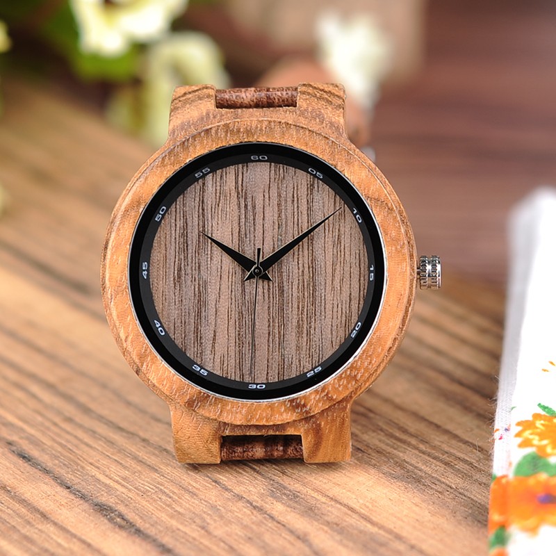 BOBOBIRD ZEBRA Wooden Watches Leather Band Watches For Men Casual Fashion Handmade Quartz Wristwatches Custom Logo Wooden Box