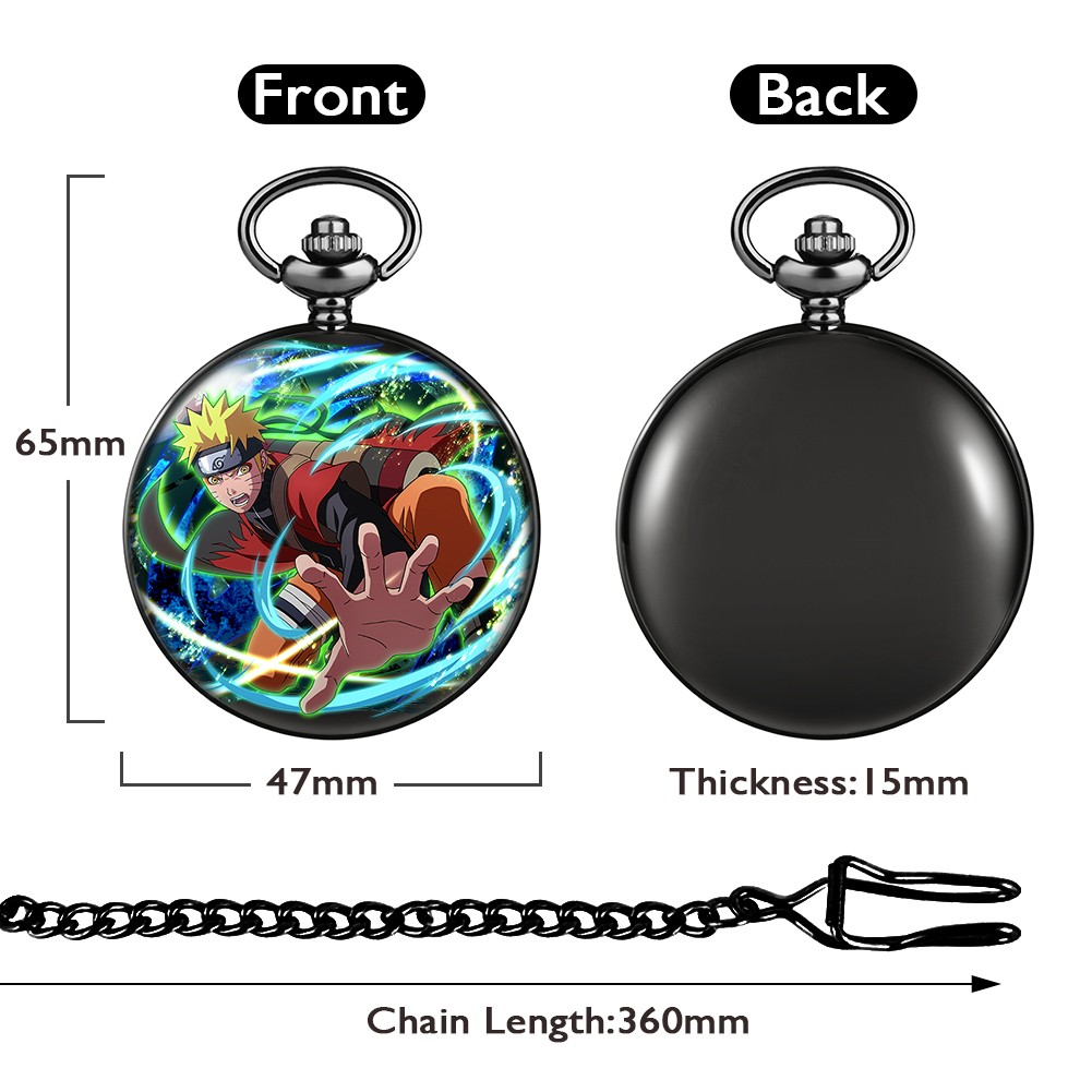 2022 New Custom Men Pocket Watch Japan Animation Style Alloy Case High-end Unise Quartz Watches With Chain for Male Friend