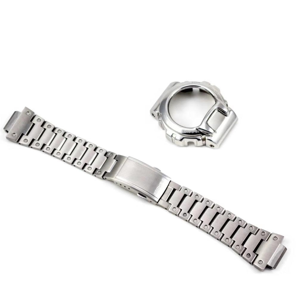 316L Stainless Steel Watchband Watch Bezel For DW6900 Watch Band Strap Watch Frame Bracelet Accessory With Repair Tool