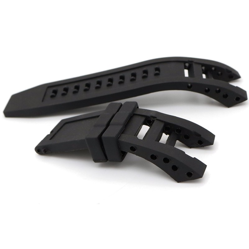 CARLYWET New Style Men Women Black Strap Silicone Rubber Replacement Strap Special Popular Strap