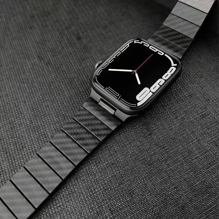 الكربون الألياف حزام ل apple watch 7 6 5 4 SE 45 مللي متر 41 مللي متر 44 مللي متر 40 مللي متر الراقية الذكية الرياضة ووتش الاسوره ل iwatch 3 2 42 مللي متر 38 مللي متر