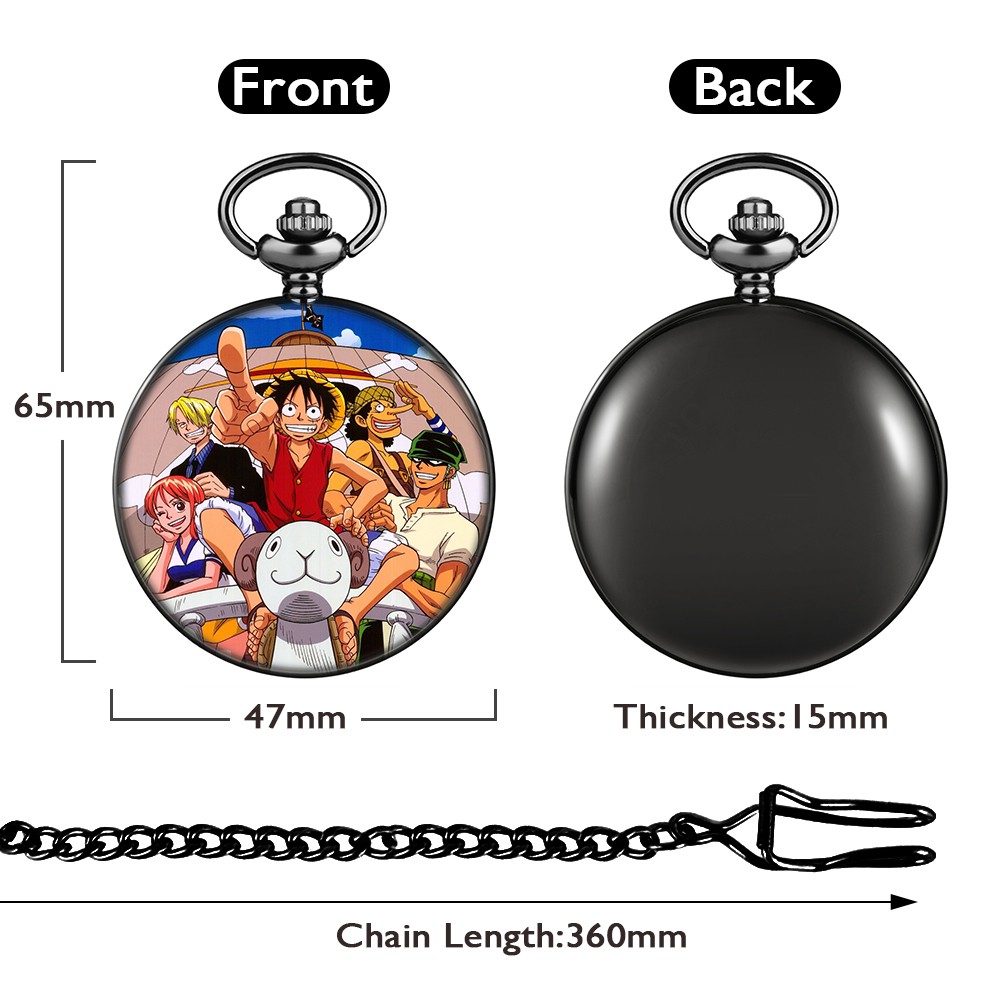 Custom Personalized Animation Personality Pattern Men's Quartz Pocket Watch Unique Unisex Watches Best Christmas Gifts for Male Friend