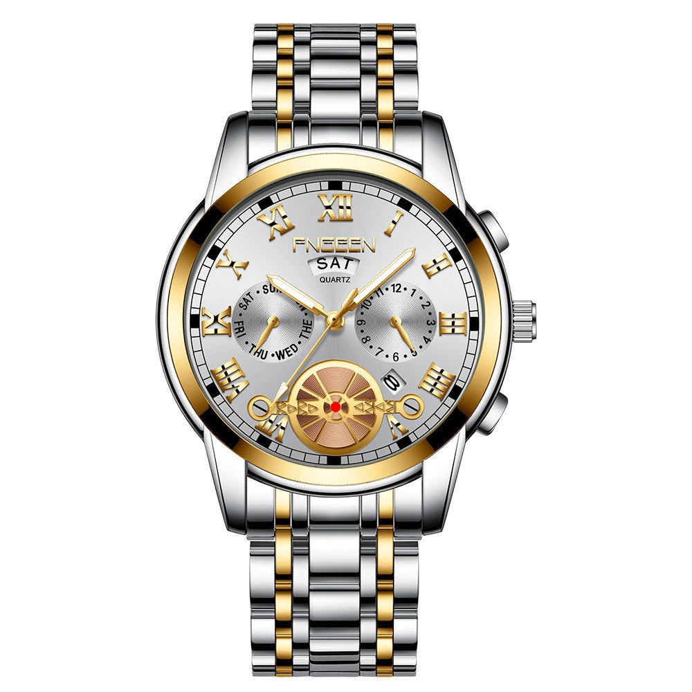 2022 New Fashion Casual Business Men's Charm Watch,Non Mechanical Trend Tourbillon Luxury Multifunctional Quartz Watch Wholesale